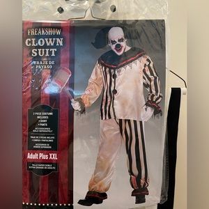 Freak Show Clown Costume, Men’s XXL costume